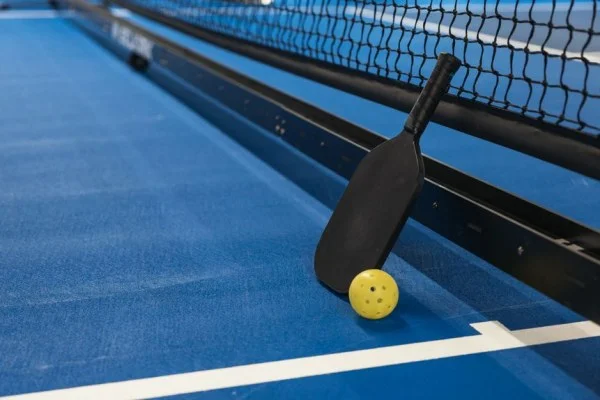 pickleball paddle ball court